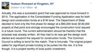 A recent Hudson Riverport Post on Facebook